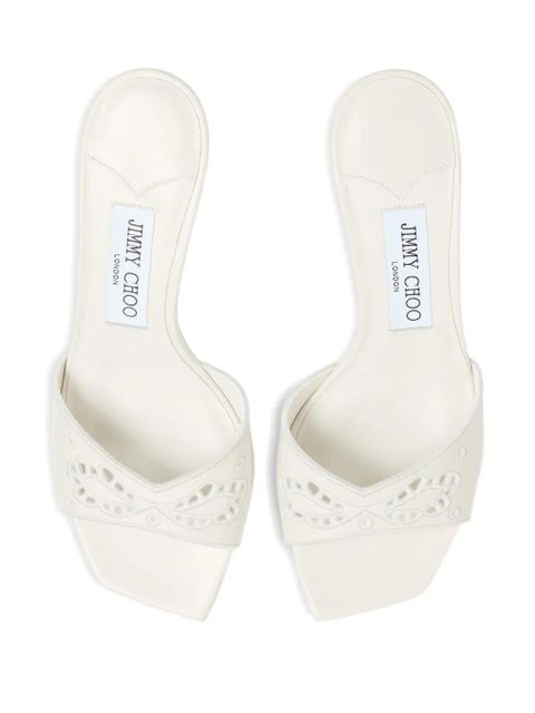 Jimmy Choo 70mm Skye mules - White