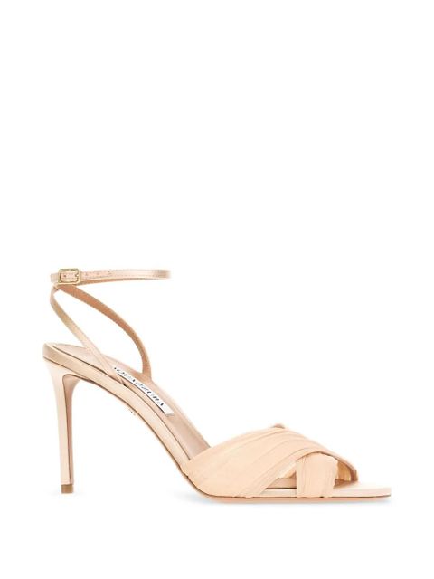 Aquazzura ruched-strap sandals - Neutrals - zdjęcie produktu nr 2