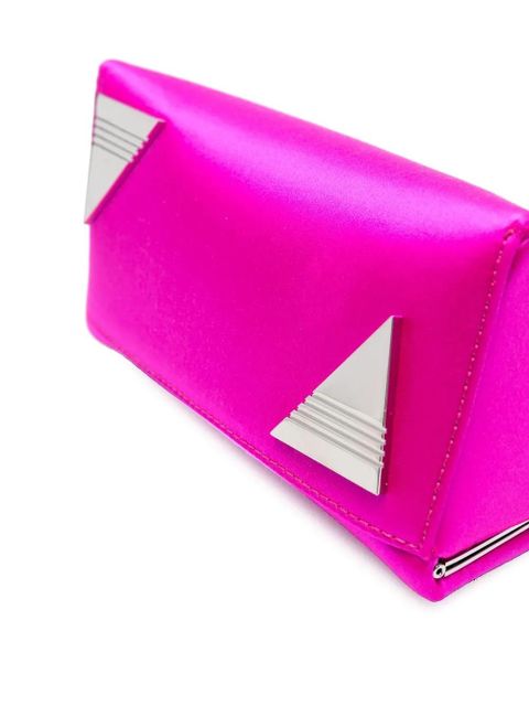 The Attico 8.30PM satin clutch bag - Pink