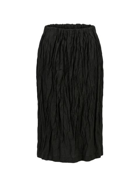 TOTEME crinkled midi skirt - Black - zdjęcie produktu nr 1
