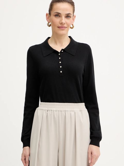 Morgan sweter damski kolor czarny lekki MPOLI - zdjęcie produktu nr 1