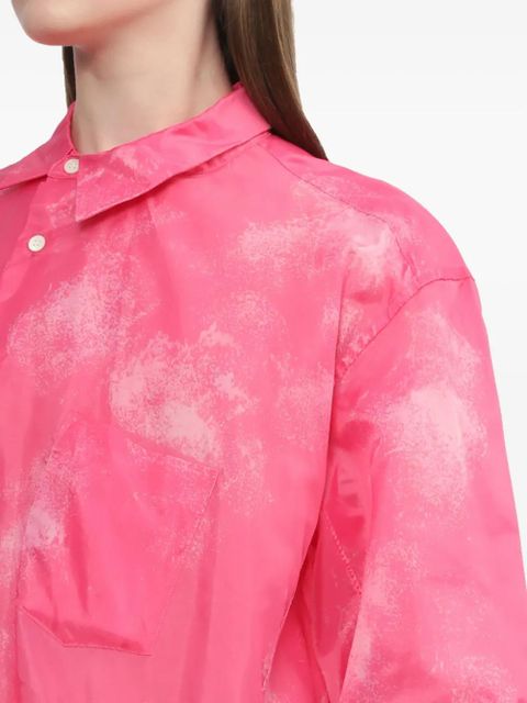 Comme Des Garçons asymmetric panel shirt - Pink