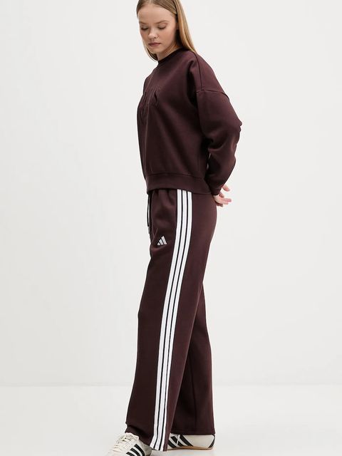 adidas bluza Cozy damska kolor brązowy z aplikacją JM1794 - zdjęcie produktu nr 2