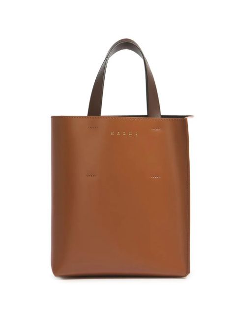 Marni mini Museo colour-block leather tote bag - Brown - zdjęcie produktu nr 1