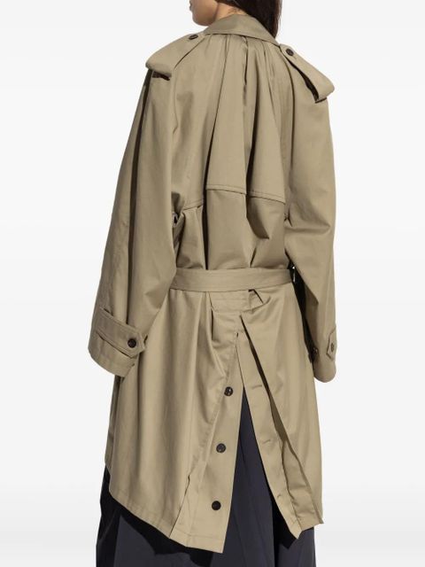 Balenciaga belted double-breasted trench coat - Neutrals