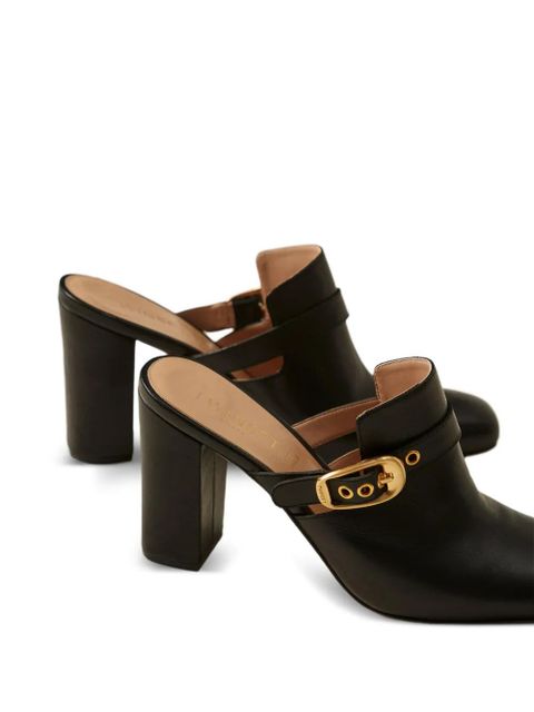 TWINSET buckle leather mules - Black
