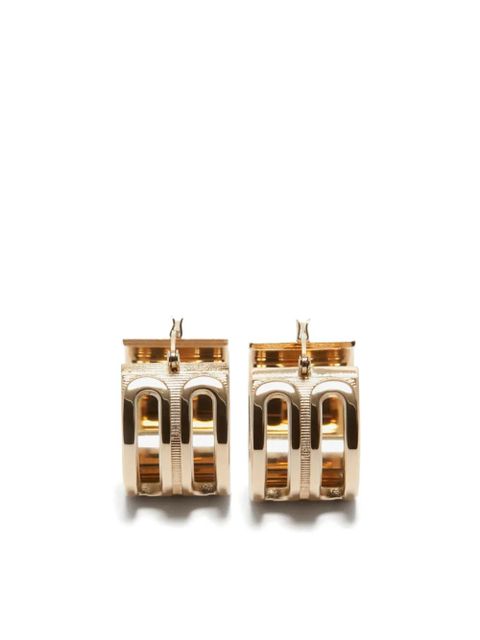 Victoria Beckham Frame hoop earrings - Gold - zdjęcie produktu nr 1