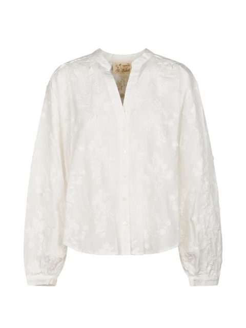 MC2 Saint Barth floral-embroidered shirt - White - zdjęcie produktu nr 1