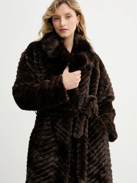 Answear.LAB płaszcz kolor brązowy