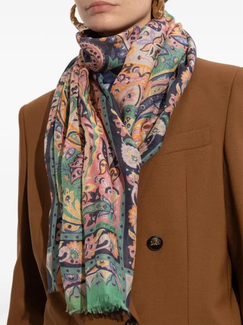 ETRO paisley scarf - Blue - zdjęcie produktu nr 2