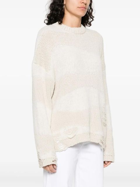 OUR LEGACY distressed sweater - Neutrals