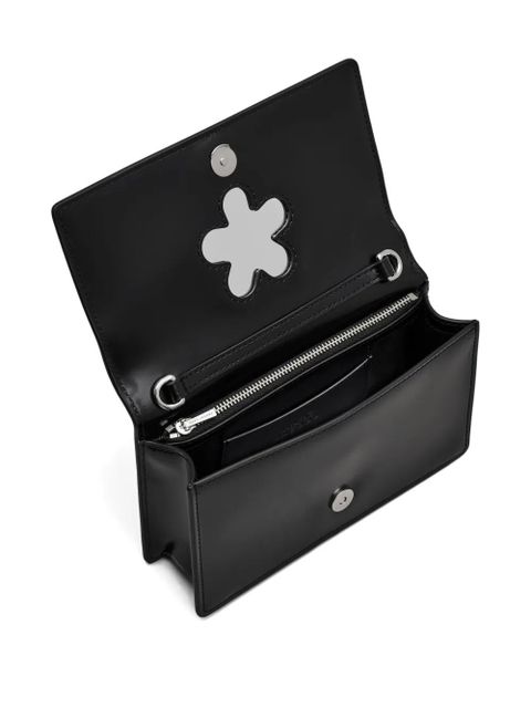 Marc Jacobs mini The Mirror leather cross body bag - Black