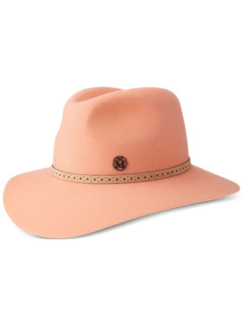 Maison Michel Henrietta wool-felt fedora - Orange - zdjęcie produktu nr 1