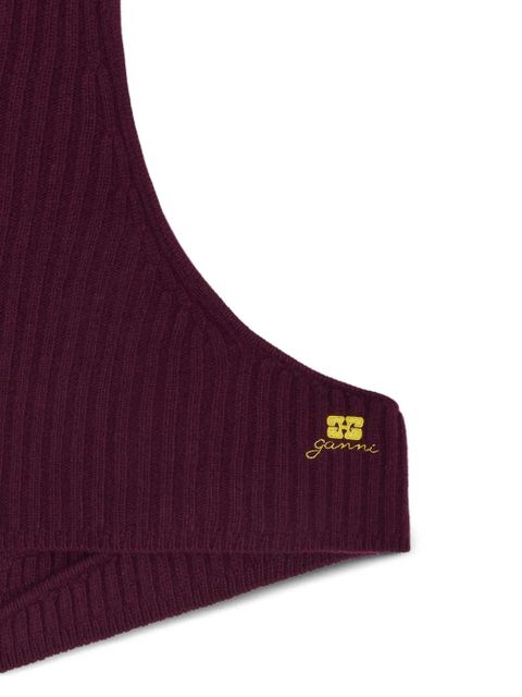 GANNI embroidered-logo balaclava - zdjęcie produktu nr 2