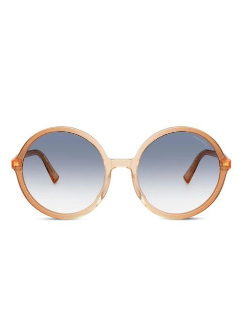 Miu Miu Eyewear round-frame sunglasses - Neutrals - zdjęcie produktu nr 1