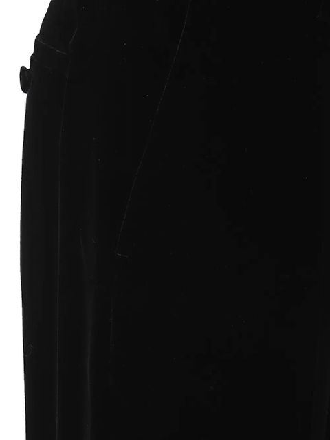 Alexander McQueen velvet trousers - Black
