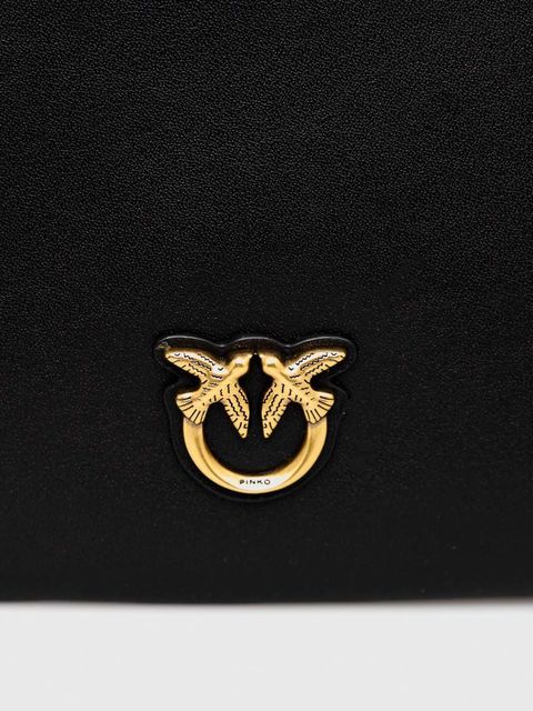 Pinko torebka skórzana kolor czarny 100455.A0F1 - zdjęcie produktu nr 2