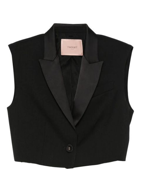 TWINSET cropped waistcoat - Black - zdjęcie produktu nr 1