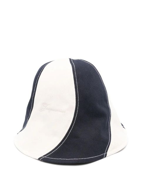 Jacquemus striped bucket hat - Blue - zdjęcie produktu nr 1