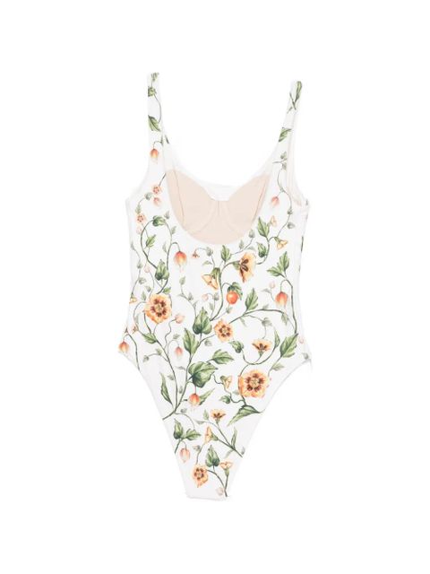 Agua By Agua Bendita Gema Uchuva floral swimsuit - White - zdjęcie produktu nr 2