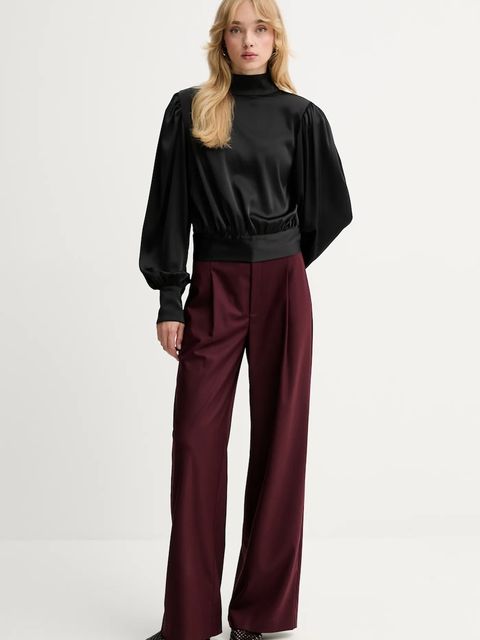 Gestuz bluzka damska kolor czarny gładka 10910803 - zdjęcie produktu nr 2