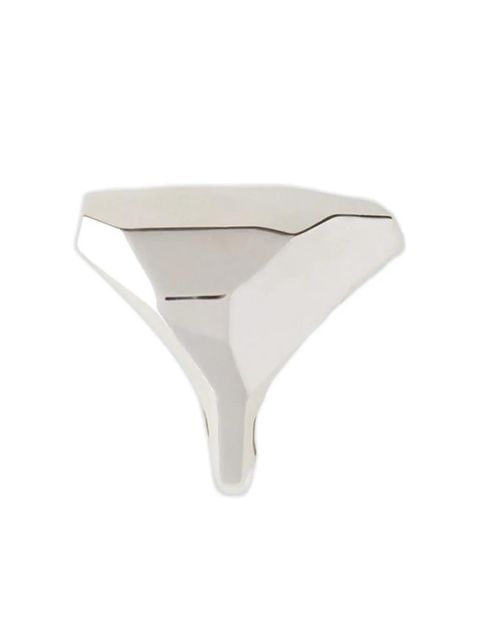 Lanvin faceted ring - Silver