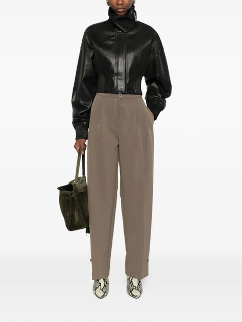 Sportmax ribbed leather jacket - Black - zdjęcie produktu nr 2