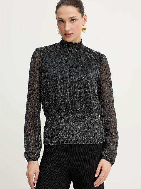 Morgan bluzka damska kolor czarny gładka TOBITO - zdjęcie produktu nr 1