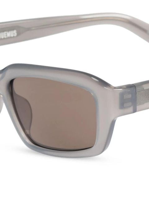 Jacquemus rectangle-frame sunglasses - Grey