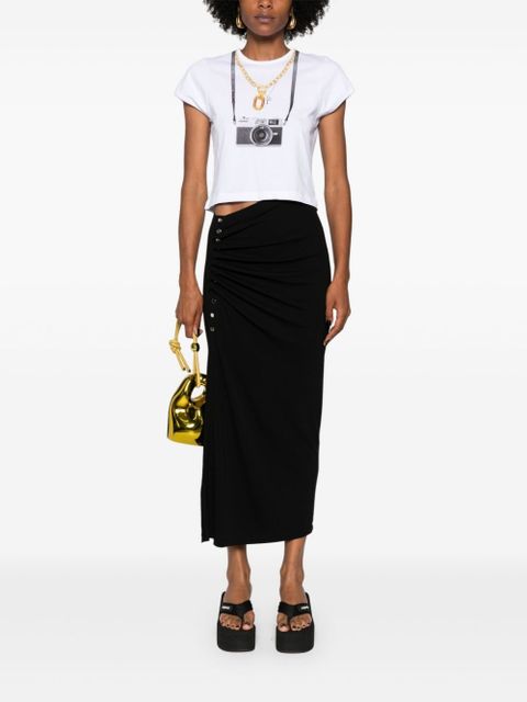 Rabanne ruched midi skirt - Black - zdjęcie produktu nr 2