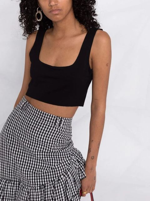 MANURÍ Miss Jane sleeveless cropped top - Black