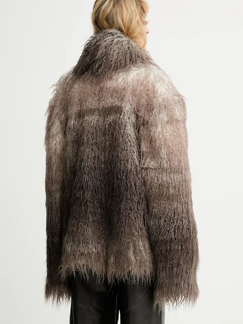 MMC STUDIO płaszcz kolor brązowy FLORO.FUR