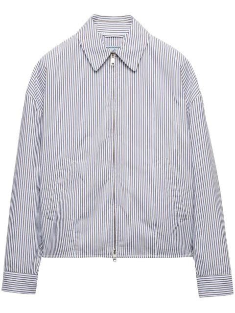 Prada striped poplin blouson jacket - White - zdjęcie produktu nr 1