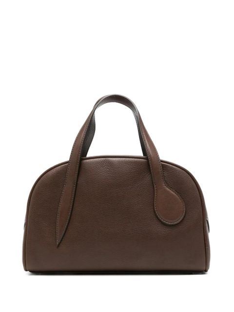 Liffner mini bowling smooth leather tote bag - Brown - zdjęcie produktu nr 1