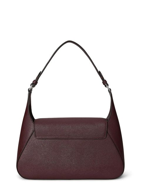 Lauren Ralph Lauren torebka skórzana kolor bordowy 431969364 - zdjęcie produktu nr 2