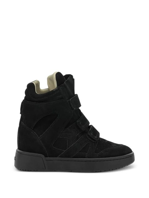 ISABEL MARANT touch-straps leather sneakers - Black - zdjęcie produktu nr 1