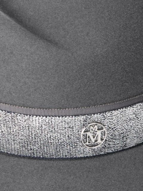 Maison Michel logo-plaque hat - Grey - zdjęcie produktu nr 2