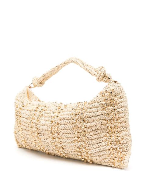 Cult Gaia Hera raffia shoulder bag - Neutrals