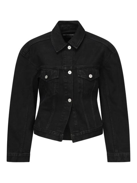 Jacquemus button-fastening denim jacket - Black - zdjęcie produktu nr 1