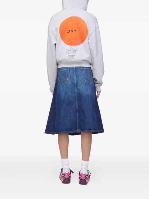 Marc Jacobs joy graphic cotton hoodie - Grey