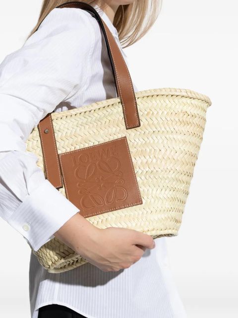 LOEWE Basket logo-patch tote bag - Neutrals - zdjęcie produktu nr 2