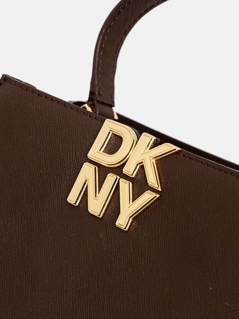 Dkny torebka skórzana FOSTER kolor brązowy R52D1L93