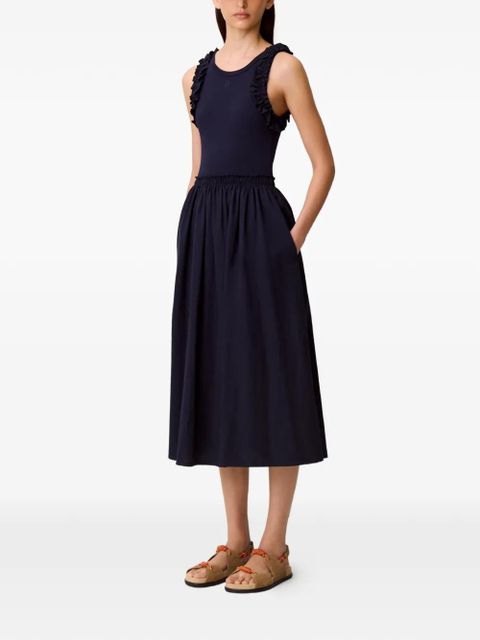 Claudie Pierlot ruffled midi dress - Blue