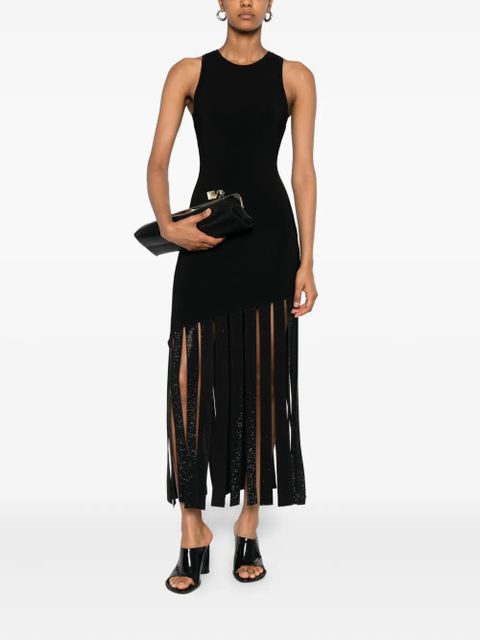 SANDRO embellished fringe maxi dress - Black - zdjęcie produktu nr 2