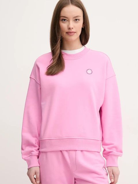 United Colors of Benetton bluza damska kolor różowy z nadrukiem 31NB3M07K