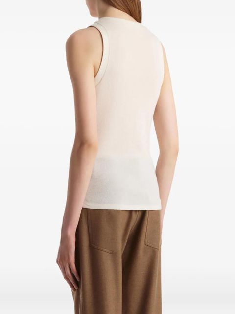 KHAITE Isha sleeveless top - Neutrals