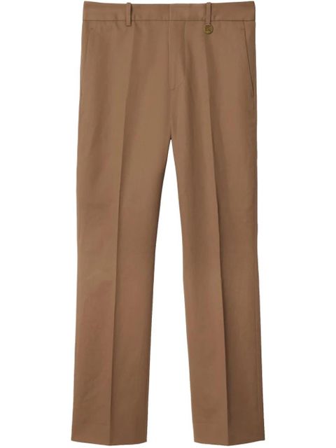 Burberry gabardine trousers - Brown - zdjęcie produktu nr 1