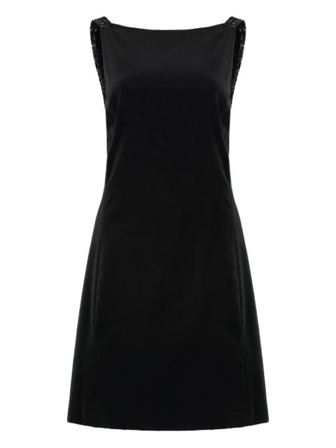 Lauren Ralph Lauren beaded velvet mini dress - Black - zdjęcie produktu nr 1