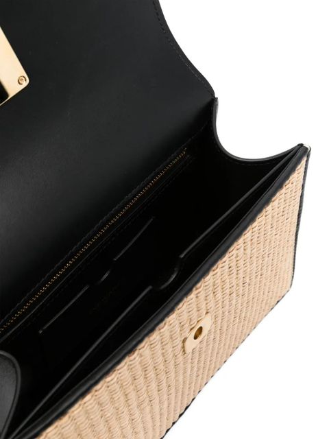 Off-White Jitney 1.4 raffia tote bag - Neutrals