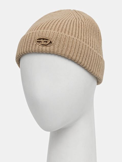 Diesel czapka wełniana K-ARAC kolor beżowy A19682.0KCAE - zdjęcie produktu nr 2